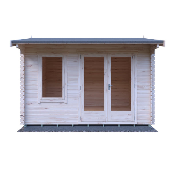 Shire Marlborough 12Gx12 Log Cabin 28mm interlock cladding - Best Shed