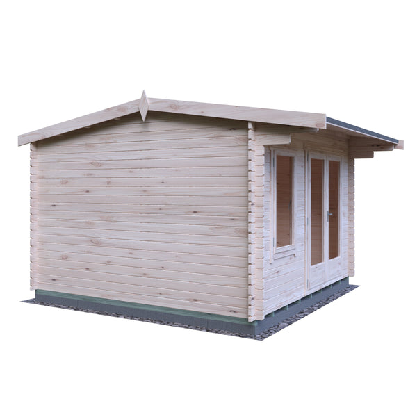 Shire Marlborough 12Gx12 Log Cabin 28mm interlock cladding - Best Shed