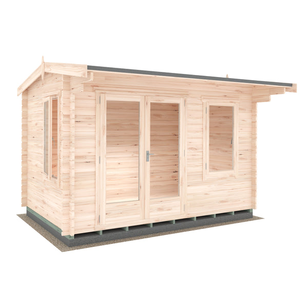 Shire Marlborough  8Gx12 Log Cabin 28mm interlock cladding