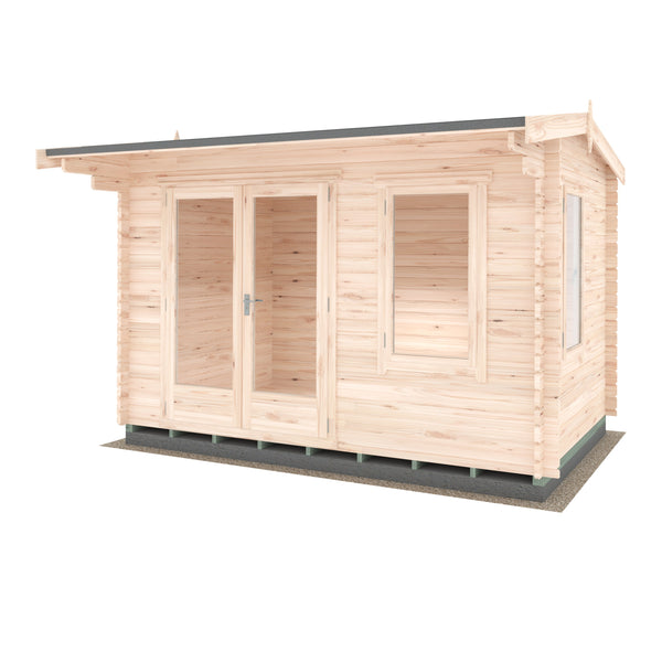 Shire Marlborough  8Gx12 Log Cabin 28mm interlock cladding