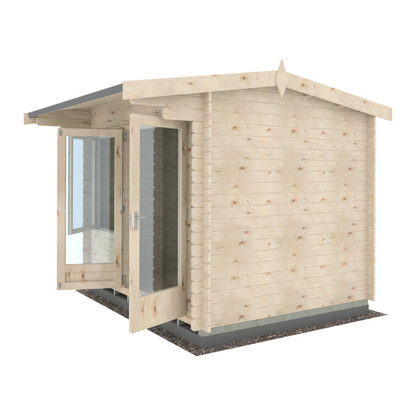 Shire Marlborough 8Gx10 Log Cabin 28mm interlock cladding - Best Shed