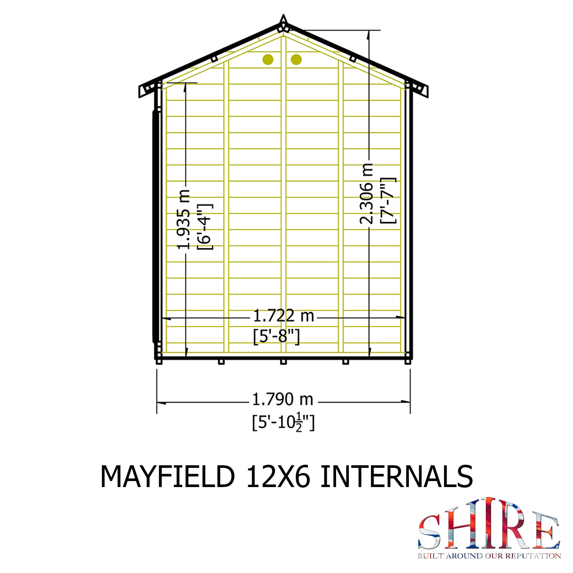 Shire Mayfield 12x6 12mm Interlock Cladding  Summerhouse - Best Shed