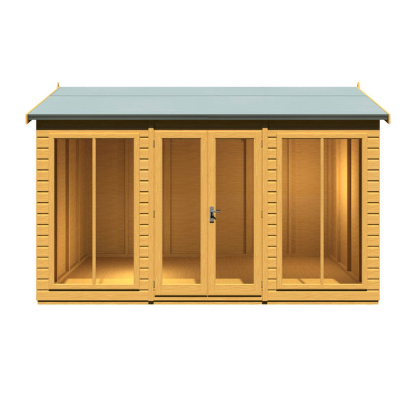 Shire Mayfield 12x8 12mm Interlock Cladding  Summerhouse - Best Shed