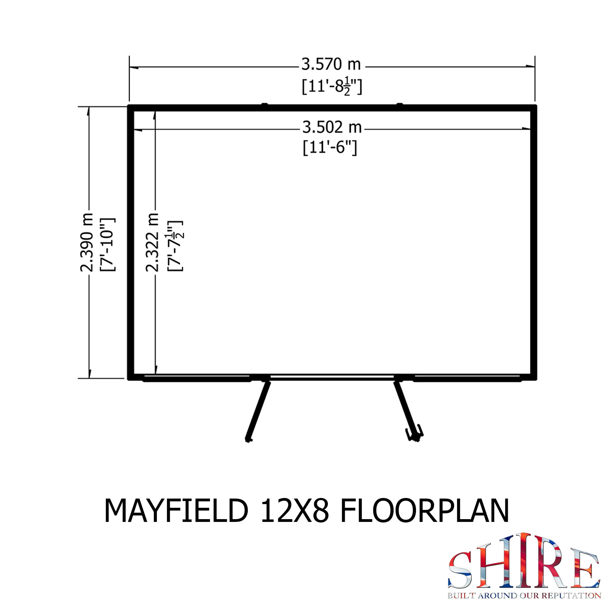 Shire Mayfield 12x8 12mm Interlock Cladding  Summerhouse - Best Shed
