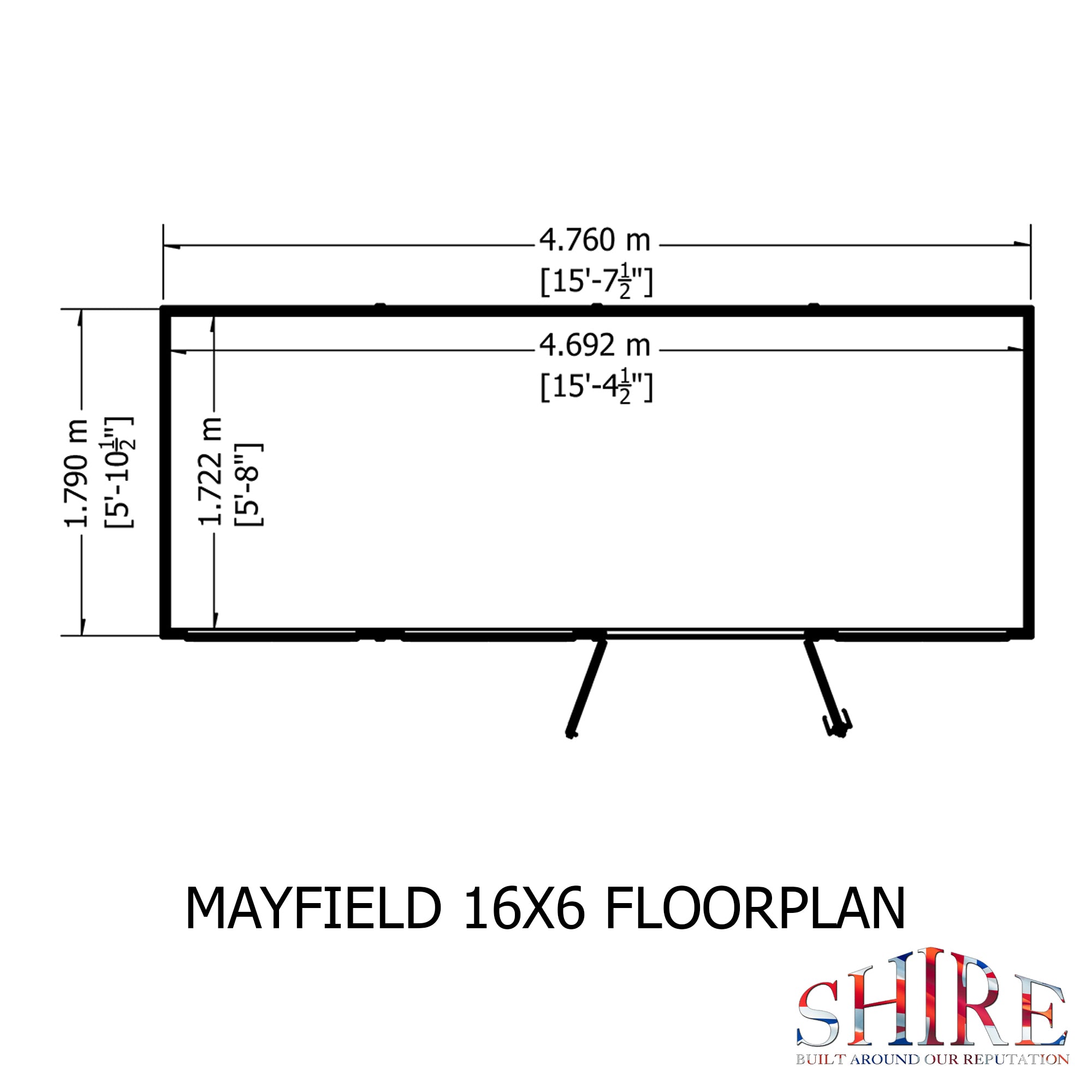 Shire Mayfield 16x6 12mm Interlock Cladding  Summerhouse - Best Shed