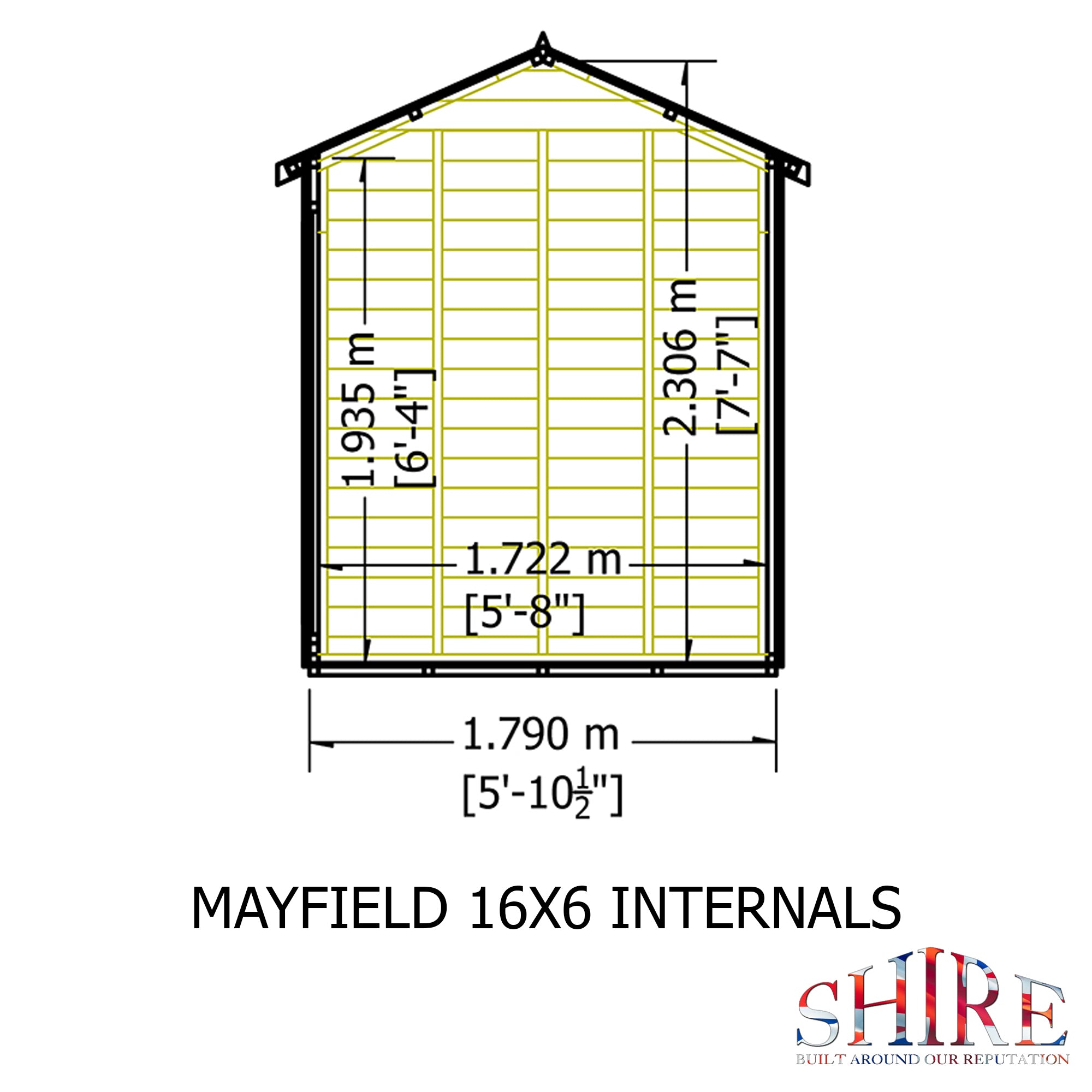 Shire Mayfield 16x6 12mm Interlock Cladding  Summerhouse - Best Shed