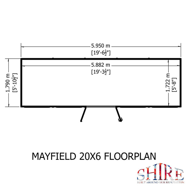 Shire Mayfield 20x6 12mm Interlock Cladding  Summerhouse - Best Shed