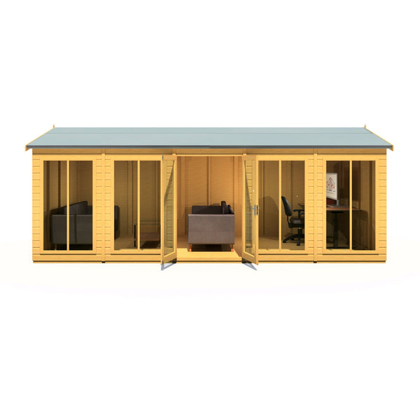 Shire Mayfield 20x8 12mm Interlock Cladding  Summerhouse