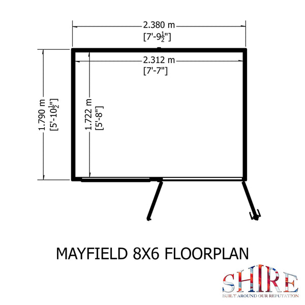 Shire Mayfield 8x6 Summerhouse - Best Shed