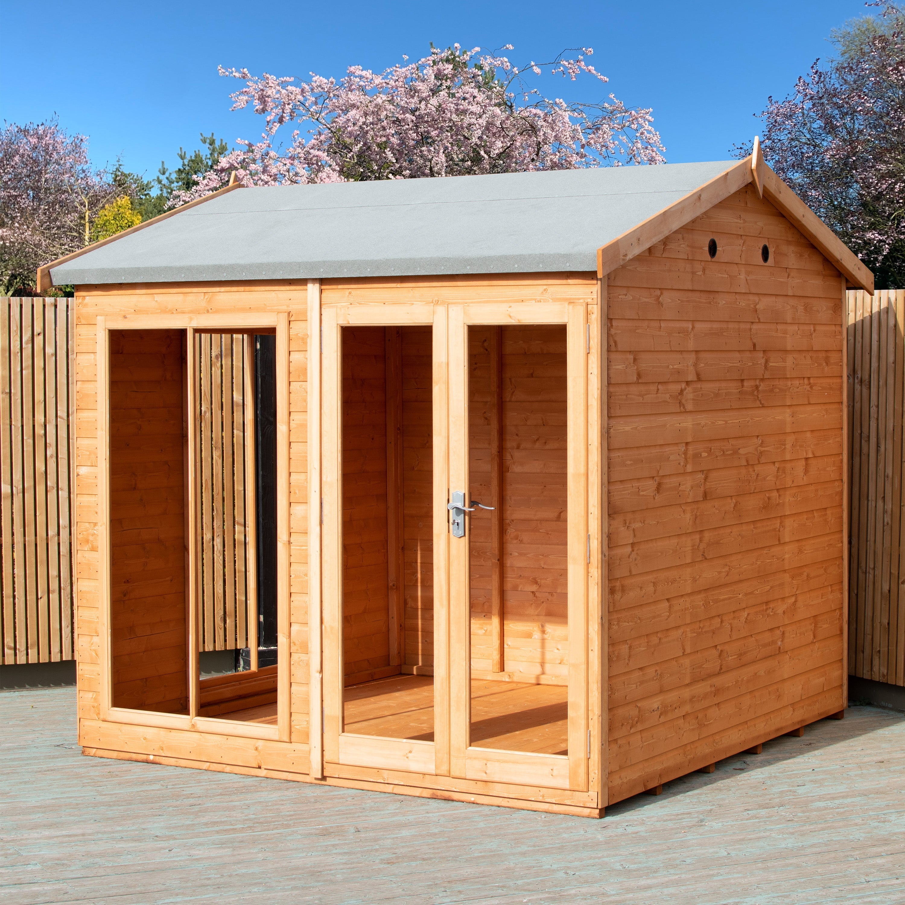 Shire Mayfield 8x8 12mm Interlock Cladding  Summerhouse - Best Shed