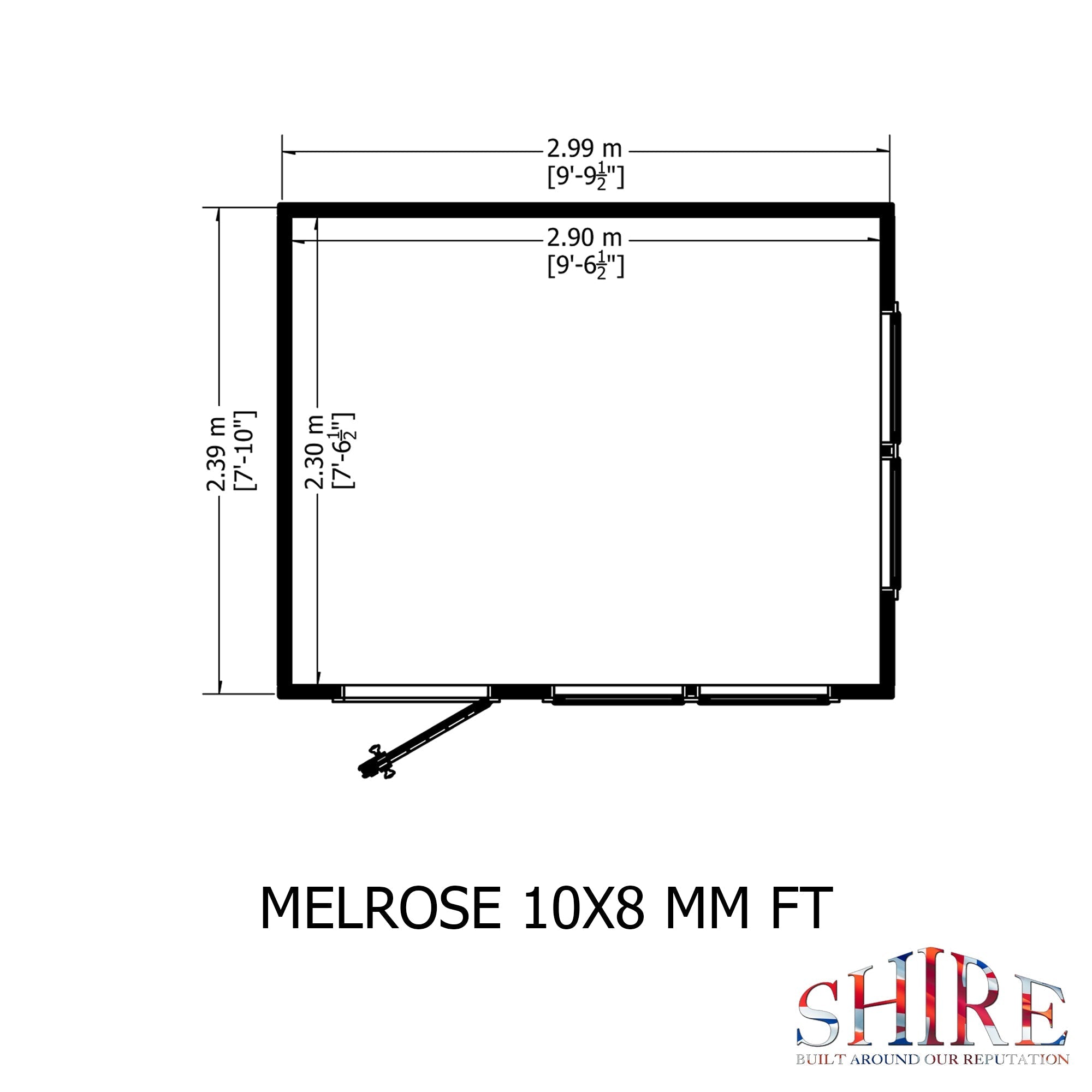 10x8 insulated Garden Studio Office - Best Shed