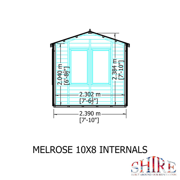 10x8 insulated Garden Studio Office - Best Shed