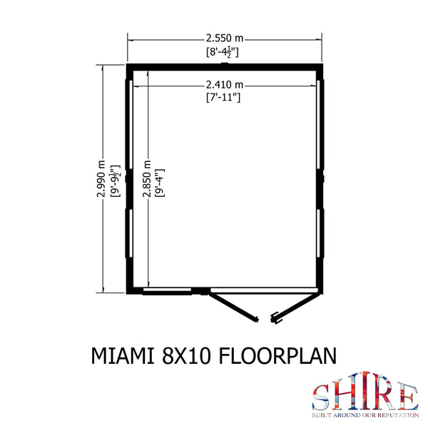 Miami 8x10 Premium Summerhouse