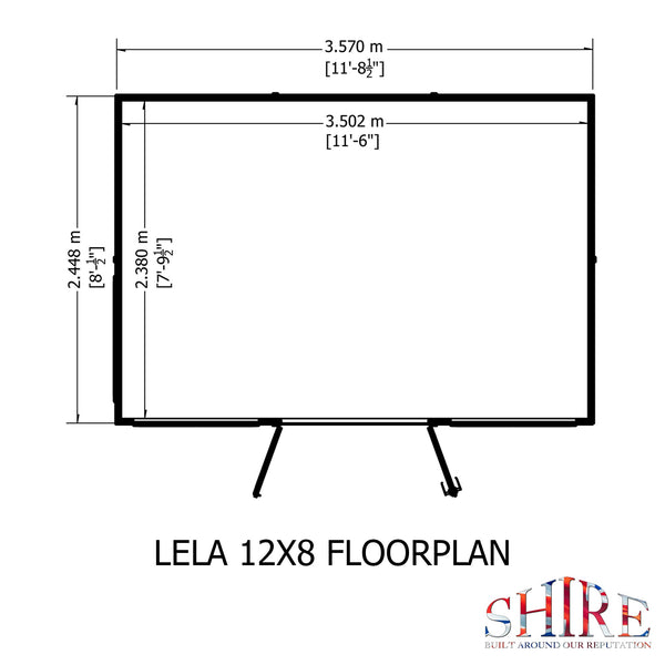 Shire Lela 12x8 Summerhouse