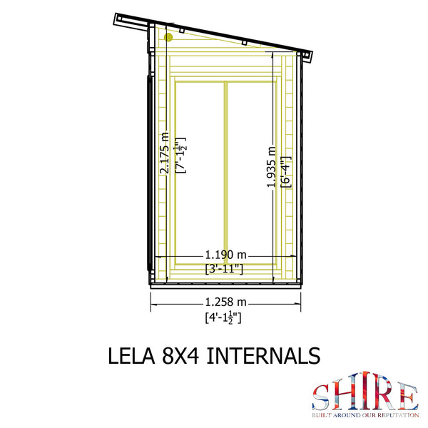 Shire Lela 8x4 Summerhouse