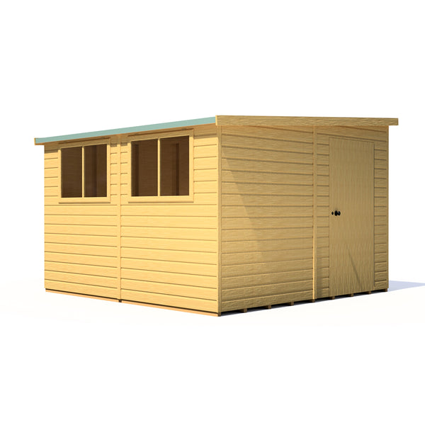 Norfolk Style B 10x12 single door 12mm Shiplap Garden Shed