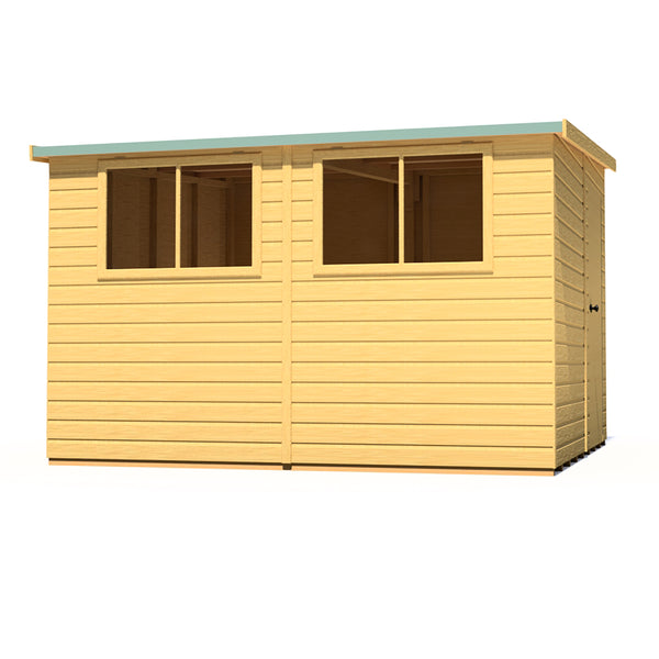 Norfolk Style B 10x12 single door 12mm Shiplap Garden Shed