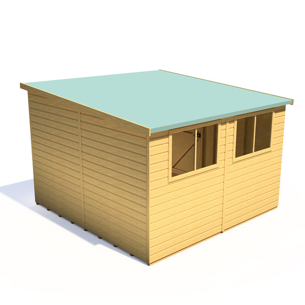 Norfolk Style B 10x12 single door 12mm Shiplap Garden Shed