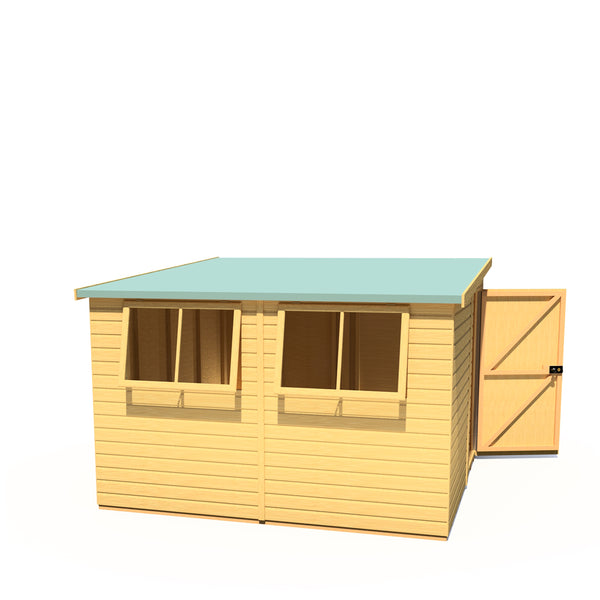 Norfolk Style B 10x12 single door 12mm Shiplap Garden Shed