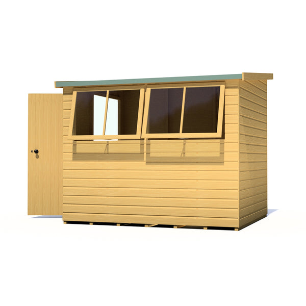 Norfolk Style A 8x6 Single Door 12mm Shiplap Garden Shed