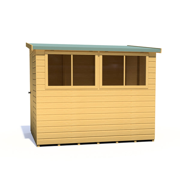 Norfolk Style A 8x6 Single Door 12mm Shiplap Garden Shed