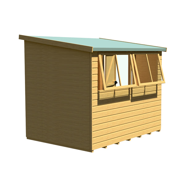 Norfolk Style B 8x6 Single Door 12mm Shiplap Garden Shed