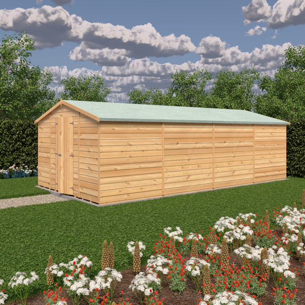 Overlap Double Door No windows  10x20 Value storage shed
