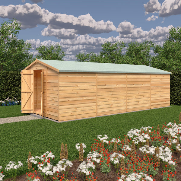 Overlap Double Door No windows  10x20 Value storage shed