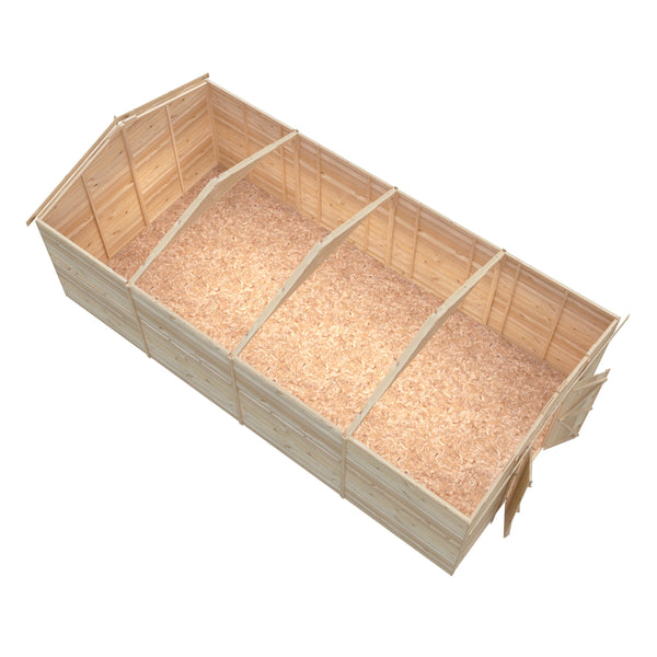 Overlap Double Door No windows  10x20 Value storage shed