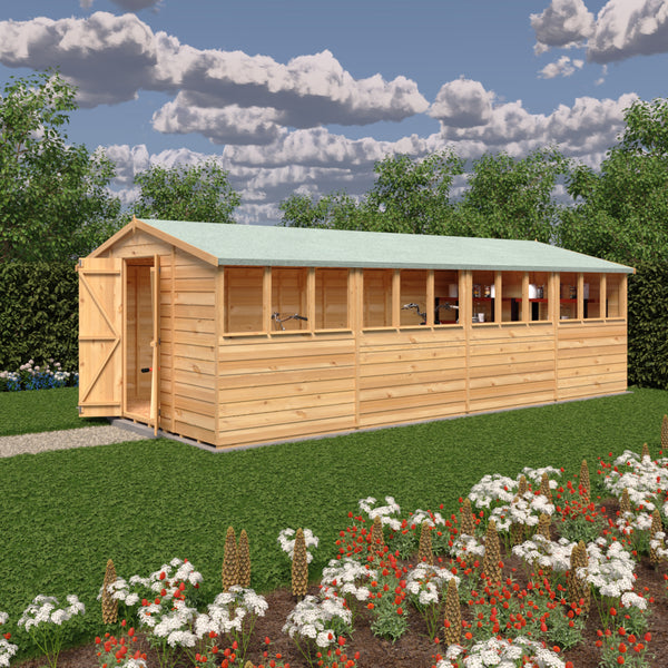 Overlap Double Door 10x20 value storage shed