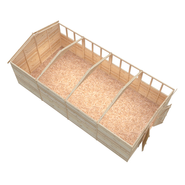 Overlap Double Door 10x20 value storage shed