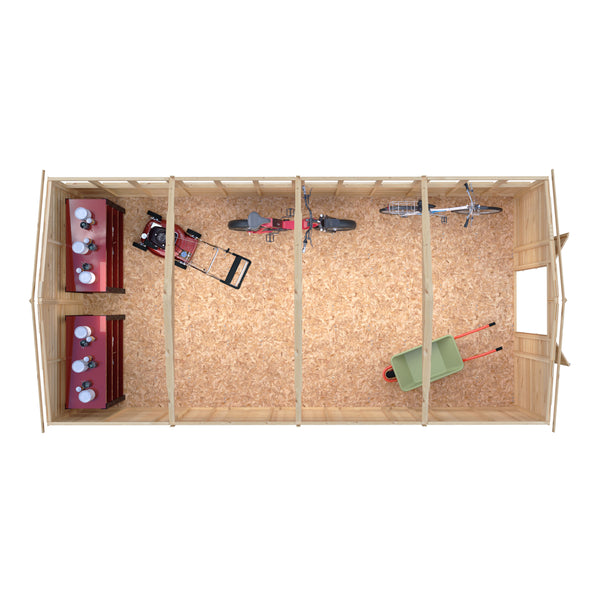 Overlap Double Door 10x20 value storage shed