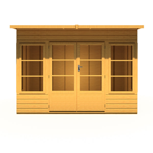 Shire Orchid 10x6G Summerhouse with curved roof - Best Shed