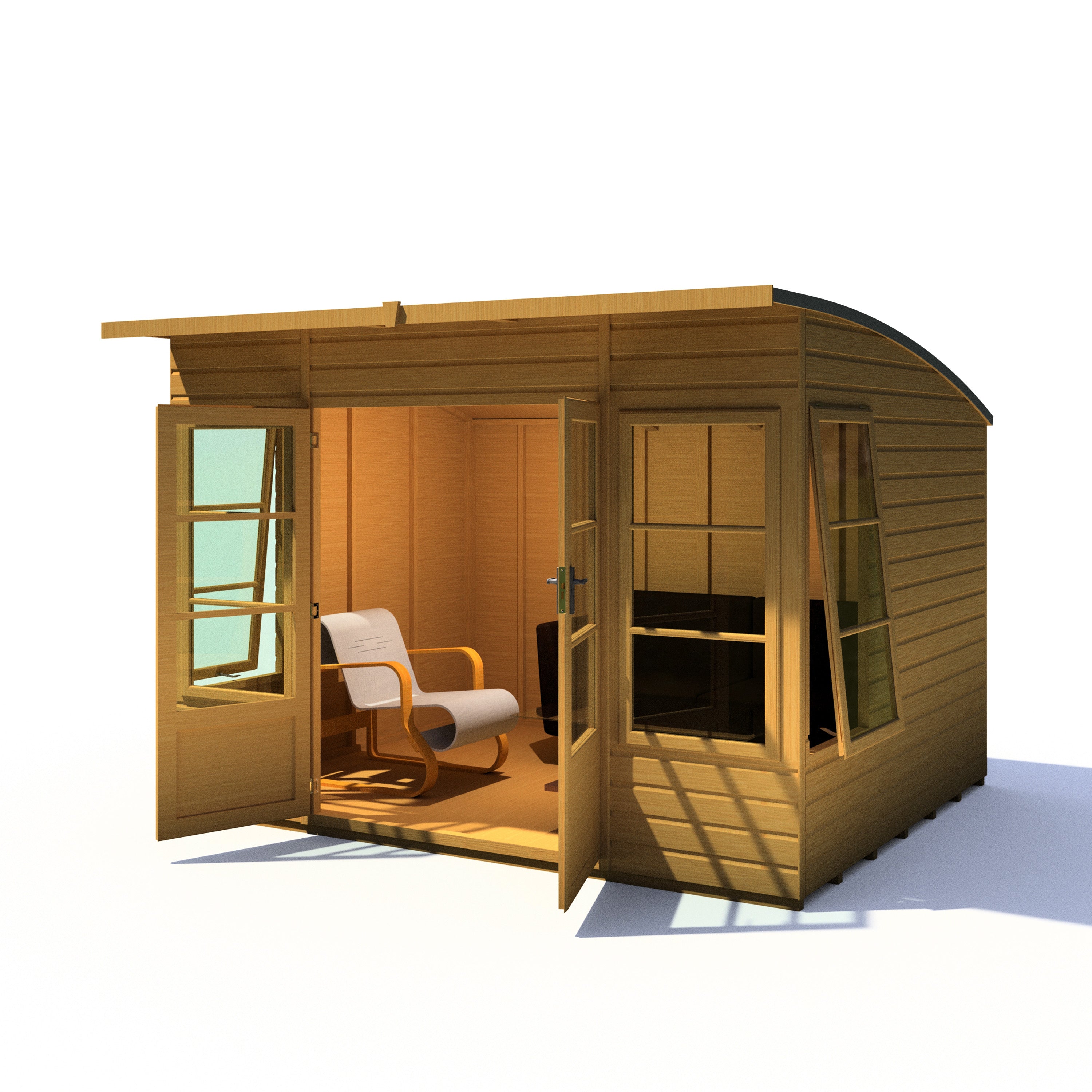 Shire Orchid 10x8G Summerhouse with curved roof - Best Shed