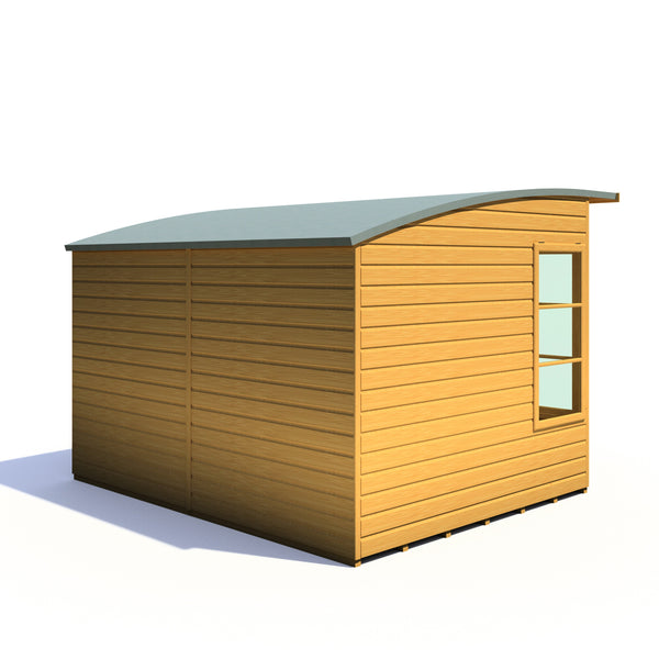 Shire Orchid 10x8G Summerhouse with curved roof - Best Shed