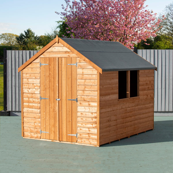 Shire Overlap 8x6 Double Door Economy With Window Storage Shed - Best Shed