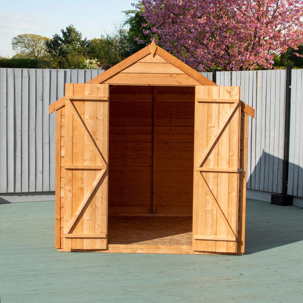 Shire Overlap 8x6 Double Door Economy With Window Storage Shed - Best Shed