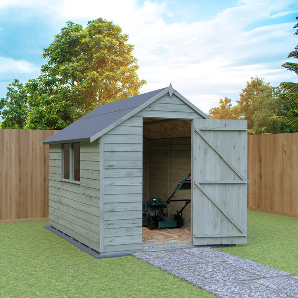 Shire Overlap 8x6 Value with Window Pressure Treated Storage Shed