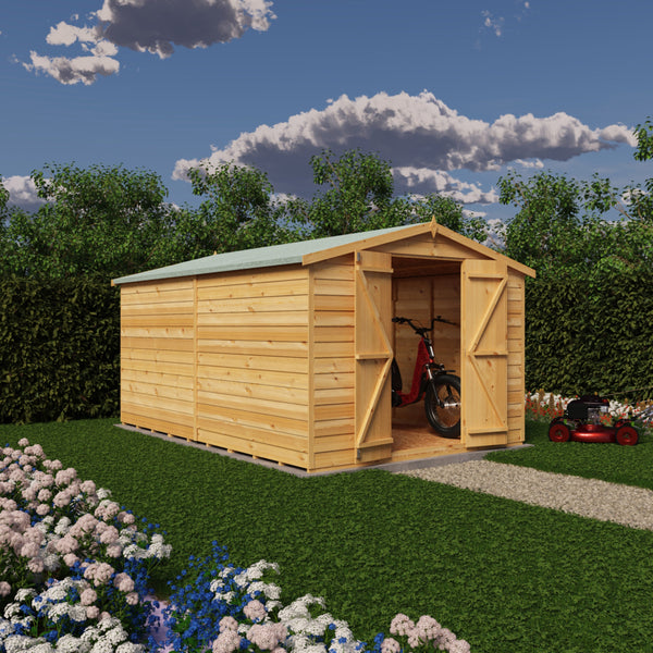 Overlap Double Door No windows 12x8 Storage Shed