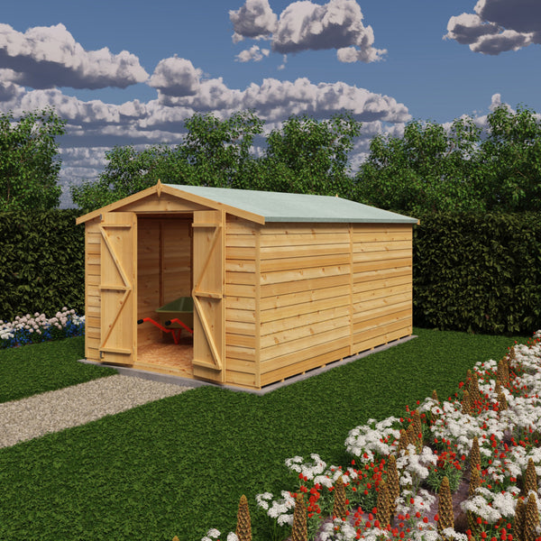 Overlap Double Door No windows 12x8 Storage Shed