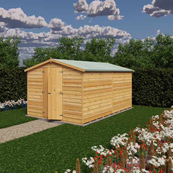 Overlap Double Door No windows 12x8 Storage Shed