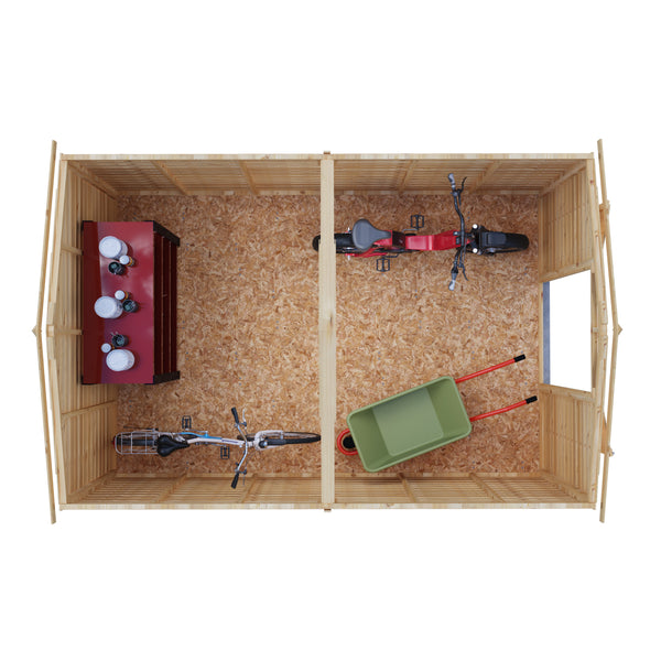 Overlap Double Door No windows 12x8 Storage Shed