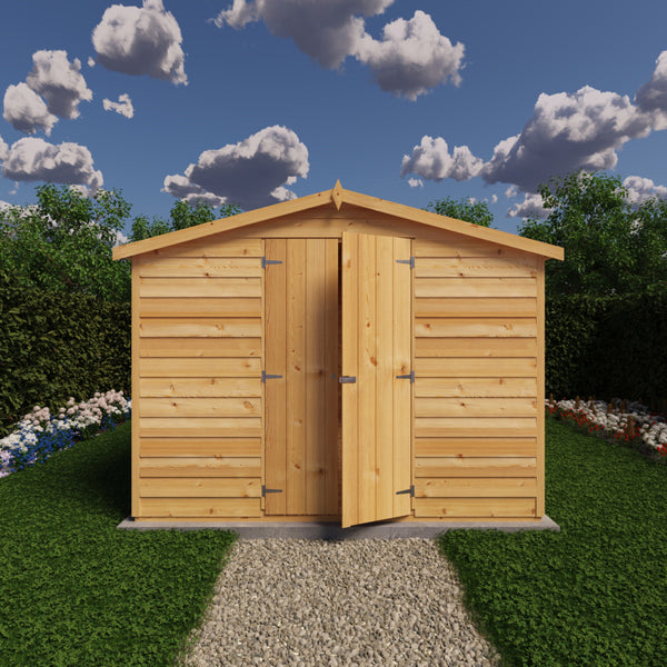 Overlap Double Door 12x8 Storage Shed