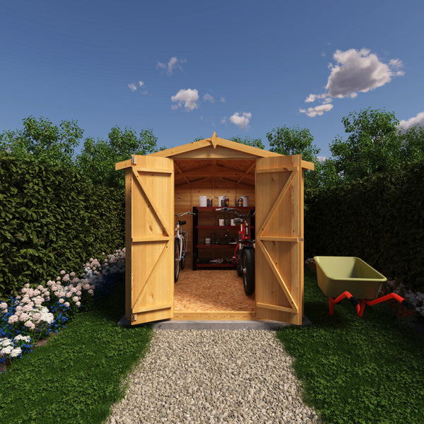 Overlap Double Door No windows 10x6 Storage Shed
