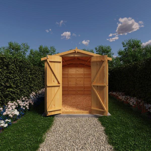 Overlap Double Door No windows 10x6 Storage Shed