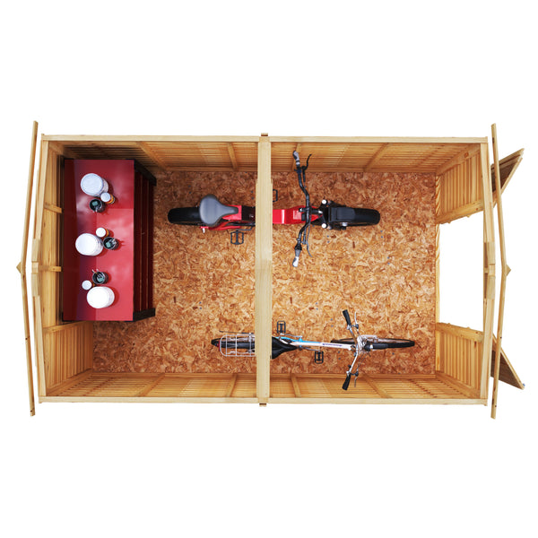 Overlap Double Door No windows 10x6 Storage Shed