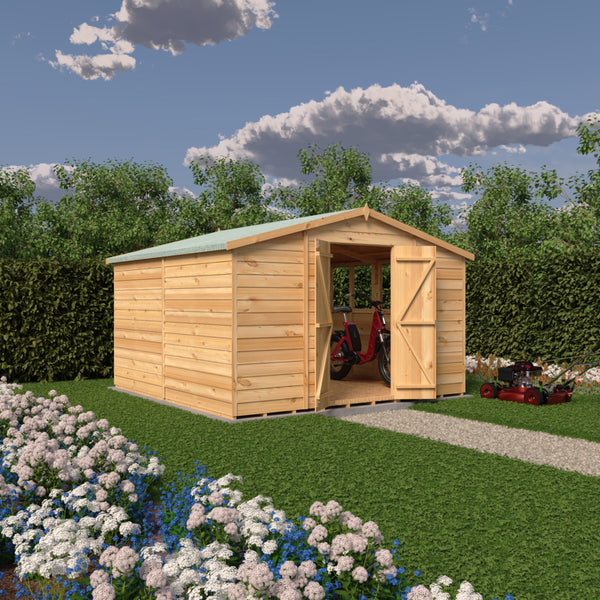 Overlap Double Door 10x10 Economy Storage Shed