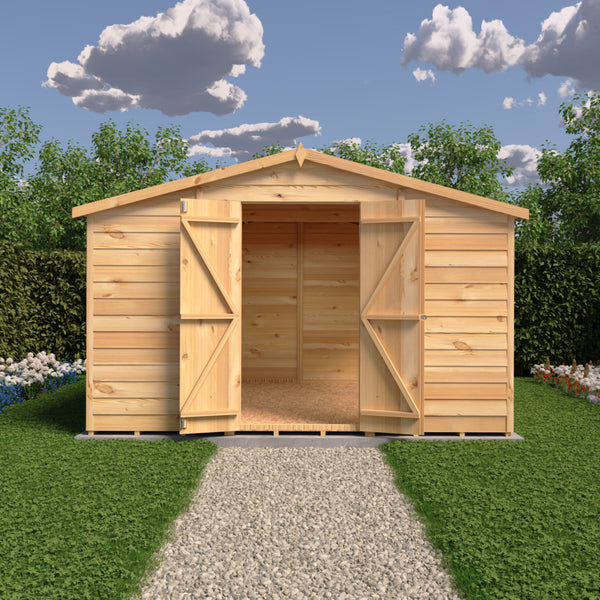 Overlap Double Door 10x10 Economy Storage Shed