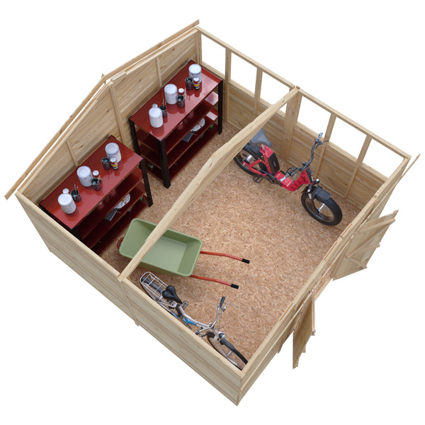 Overlap Double Door 10x10 Economy Storage Shed