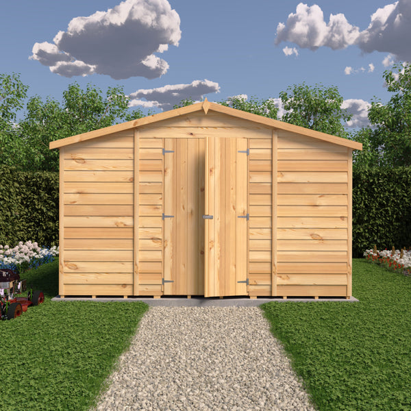 Overlap Double Door No windows 10x10 Economy Storage Shed